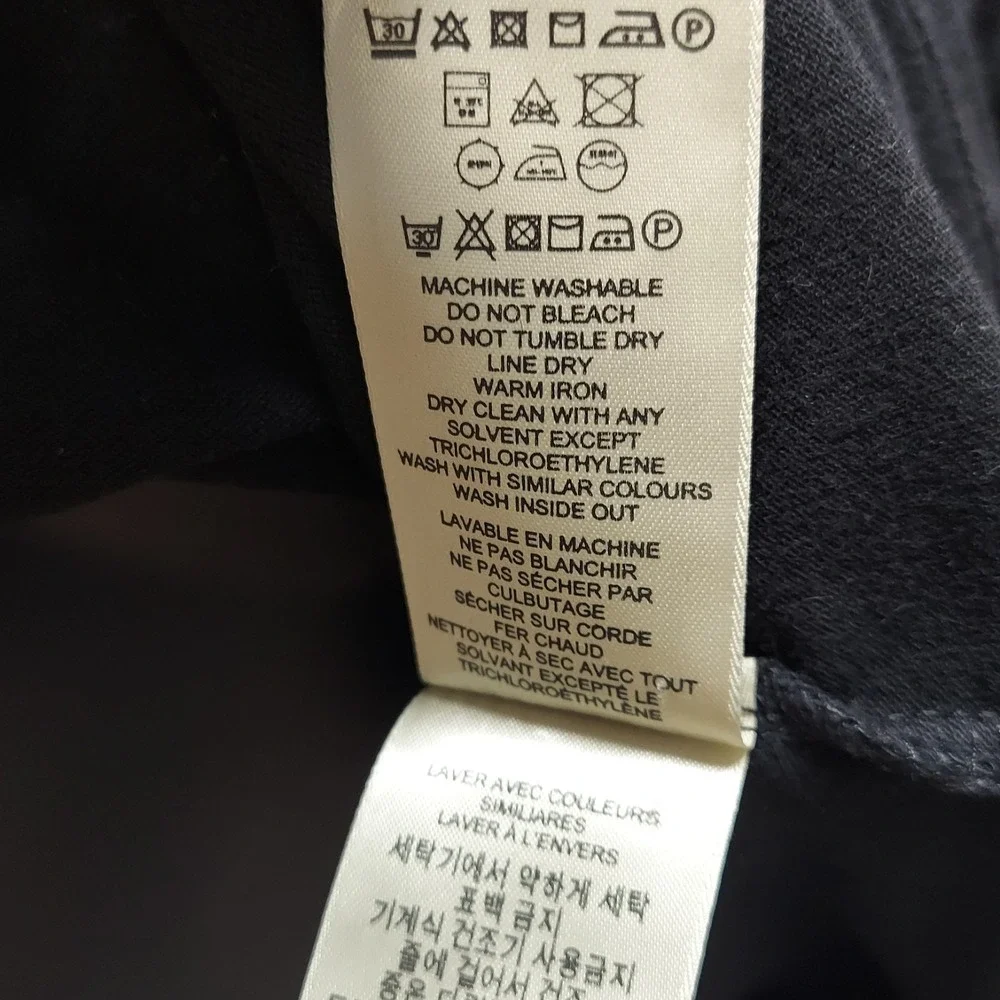 Burberry Brit Women L Black Pique Polo Shirt Nova Check Placket Equestrian Logo - Picture 10 of 14